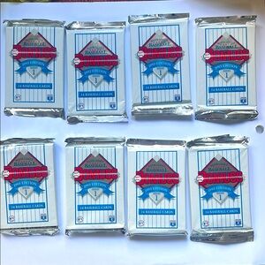 Set of Eight (8) packs of 1993 Donruss Baseball Cards Series 1 Unopened Pack